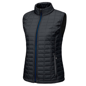 Women's Waterproof Stand Puffer <b>Vest</b> Sleeveless Quilted Winter Warm Nylon Zipper <b>Utility</b> Plus puffer <b>vest</b> - Product Image 1