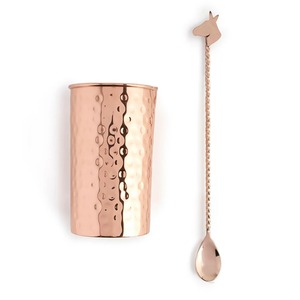 Cuillère à cocktail torsadée haut de gamme en acier inoxydable, outil de mélange de boissons, accessoire de bar professionnel de luxe - Product Image 3