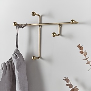 Gold Wall <b>Hanging</b> Clothes <b>Hooks</b> Retail Clothing Store Garment Shelf Stainless Steel Clothing <b>Hanging</b> Display <b>Hooks</b> <b>for</b> Boutique - Product Image 1