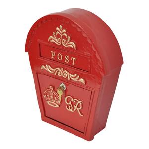 GR <b>Post</b> <b>Box</b> Red Coated Weatherproof Rustic Mailbox Affordable Price Handmade Decorative Letter <b>Box</b> For Events Supplies - Product Image 2