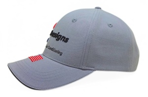 Venta al por mayor OEM gorras deportivas en Vietnam de alta calidad sin estructura Curvel ala algodón papá sombreros gris 3D bordado Logo gorras de béisbol - Product Image 2