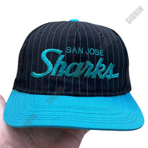 Gorra de Béisbol Ajustable con Bordado 3D de los San Jose Sharks de Sibrin, Personalizada, Premium, Transpirable, Unisex, para el Equipo de Hockey Profesional - Product Image 1