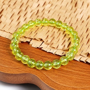 Natural Peridot 8mm Round Beaded Stretch <b>Bracelet</b> <b>Healing</b> Crystal Gemstone <b>Bracelet</b> Leo Virgo Birthstone Lucky Energy Jewelry - Product Image 4