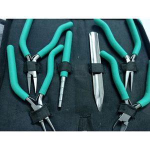 ชุดเครื่องมือทำเครื่องประดับ 6 ชิ้น ประกอบด้วย คีมปากแบน คีมปากแหลม คีมตัดข้าง คีมปากกลม คีมปากแหลมแบบมีด้ามจับ และคีมปากแหลมแบบมีด้ามจับสำหรับร้อยลวด เหมาะสำหรับงาน DIY และเป็นของขวัญ - Product Image 3