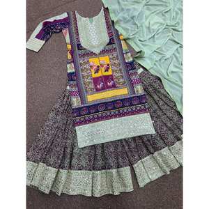 Conjunto de Traje de Fiesta para Mujer con Bordado Intenso y Elegante Trabajo de Lentejuelas - Product Image 2