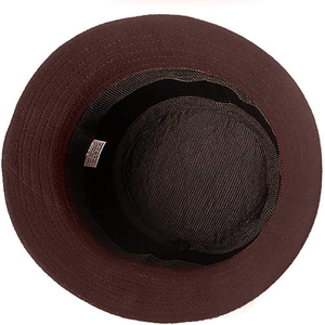 Chapeau Bob en Laine Marron Élégant pour l'Hiver, Bonnet Cloche avec Fleur en Satin et Dentelle, Couvre-chef Confortable pour l'Extérieur - Product Image 3