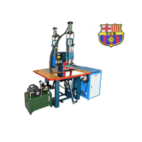Machine de soudage haute fréquence hydraulique à double tête pour empeignes de chaussures, semelles intérieures, EVA, TPU, et gaufrage de badges et patchs – Soudeuse HF/RF