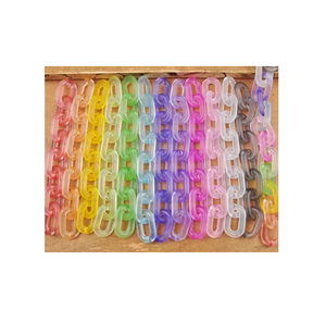 Resin Link Chain Wall Decorative Pieces Transparents Color Latest Designer Custom Home Decor Resin Chain Links with High Quality - Product Image 2