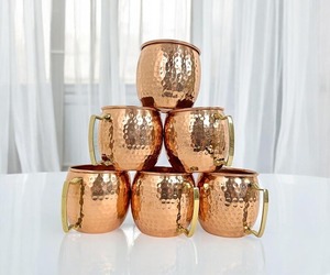 Mug en cuivre de haute qualité pour Moscow Mule, tasses en céramique - Product Image 1