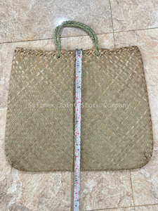 Bolsa Kete Tejida de Gran Tamaño 40x50cm, Bolsa Kete Maorí de Seagrass, Bolsa Tote Duradera, Bolsa de Lino Tejida a Mano de Fábrica Vietnamita - Product Image 5