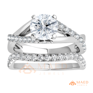 925 Sterling <b>Silver</b> Solitaire Moissanite Engagement <b>Ring</b> Lab Grown Diamond Bridal Jewelry Women USA Luxury - Product Image 5