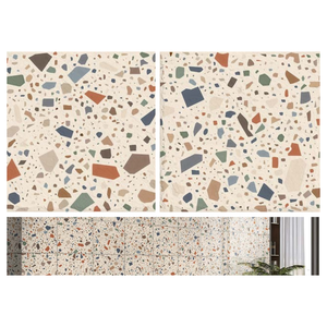 Carrelage mural de luxe 300x300mm en porcelaine émaillée sculptée, texture premium, pour l'aménagement intérieur des halls d'immeubles commerciaux et d'appartements - Product Image 2