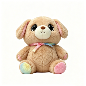 Peluche de cachorro marrón, lindo peluche de perro, peluche de perro sentado, peluche de cachorro color canela - Product Image 3
