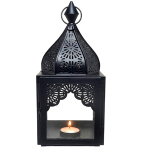 Best Quality Shiny Black Color Customize Size Lantern for Home Decoration Premium Metal Glass Portable & Durable Lantern - Product Image 4