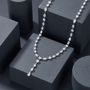 New Arrival White Gold Diamond Mix-<b>Match</b> Lariant Diamond <b>Necklace</b> Luxury Women's Wedding Jewelry - Product Image 5
