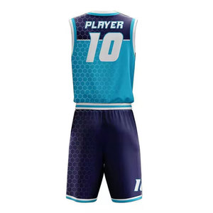 Conjunto de Uniforme de Baloncesto Sublimado Azul y Morado, Ajuste Cómodo y Transpirable, Conjunto Deportivo Sublimado - Product Image 6