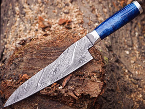 Cuchillo de Chef de Acero de Damasco con Mango de Madera, Ambidiestro, con Refuerzo de Acero, para Cocina, Culinaria, Tallado y Rebanado, con Funda, Venta al por Mayor, B2B - Product Image 6