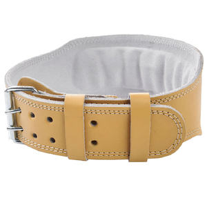 Ceinture de musculation droite en cuir véritable à prix de gros, robuste, pour l'haltérophilie, le soutien du dos, équipement de fitness, logo personnalisé - Product Image 1