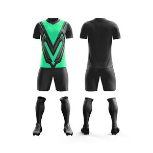 Tenue de football personnalisée OEM, ensemble de maillots par sublimation |   Tailles pour hommes, femmes et jeunes |   Vêtements de sport légers à séchage rapide en gros - Product Image 6