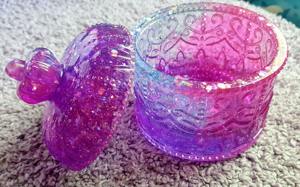 Boîte à bijoux décorative en résine artisanale de luxe, petite boîte à bijoux personnalisée en résine, boîte cadeau pour bijoux - Product Image 3