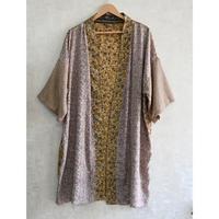 Robe Kimono Bohème en Soie Décontractée Grande Taille Respirante Col en V pour Femme, Longueur Cheville, Motif Floral, Luxe, Nuisette Artistique pour l'Automne