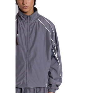 Survêtements en nylon personnalisés, coupe-vent, sweat à capuche, jogging, ensemble deux pièces, vêtements de sport décontractés tendance, fournisseur en gros OEM, fabricant - Product Image 4