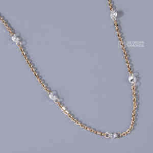 Colgante de Lujo de Plata S925 con Moissanita de Corte Redondo para Mujer, Calidad VS EF, Siete Piedras, Regalo de Joyería para Aniversario de Bodas - Product Image 3