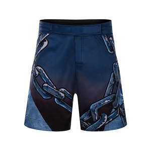 Shorts de combat MMA à fermeture velcro, impression numérique personnalisée, prix de gros, respirants, pour entraînement en arts martiaux mixtes - Product Image 1