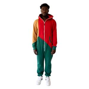 Pijama de una pieza de alta calidad para adultos, conjunto de ropa de dormir para hombres y mujeres, con cremallera, forro polar transpirable, manga larga, para hombres. - Product Image 1