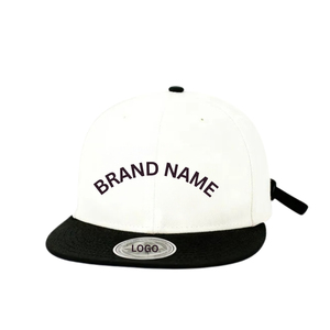 Custom Logo Breathable Performance Golf <b>Cap</b> 6-Panel Lightweight Sports Hat <b>Snapback</b> Closure 2-Tone Design For Golf Tournaments - Product Image 3