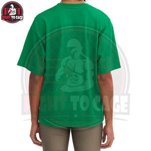 เสื้อยืดลำลองทรงหลวมสีเขียวรักษ์โลก ระบายอากาศได้ดี คุณภาพพรีเมียม ปี 2026 สำหรับฤดูร้อน ปรับแต่งได้ตามต้องการ พิมพ์โลโก้ของคุณเองได้ - Product Image 2