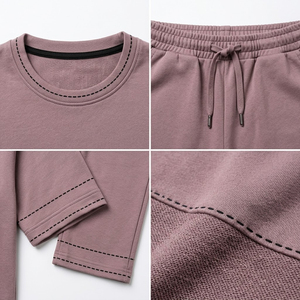 Custom Women Oversized Lounge Set Cotton Polyester Two Piece Tracksuit Casual T Shirt Wide Leg <b>Pants</b> Matching Set <b>Summer</b> Relaxed - Product Image 5