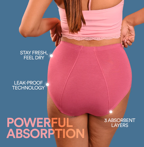 Ropa Interior Absorbente a Prueba de Fugas con Logotipo Personalizado OEM al por Mayor, Mezcla de Poliéster/Spandex, Bragas Menstruales a Prueba de Fugas para Mujeres y Niñas - Product Image 6