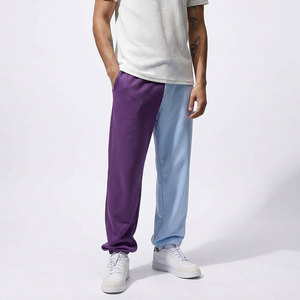 Pantalones Deportivos para Hombre con Bloques de Color, Cintura Elástica, Corte Holgado Informal, Algodón de Peso Medio, para Primavera - Product Image 1