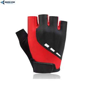 Gants de cyclisme respirants en gel PU de haute qualité avec coussinets anti-choc, demi-doigts, pour VTT et vélo de route, personnalisables avec logo - Product Image 5