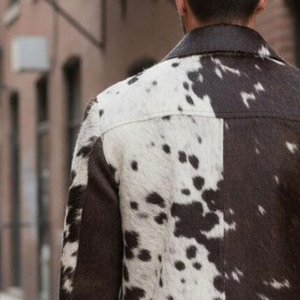 2026 Trendy Unique Design Custom Plain Dyed Men Cowhide <b>Leather</b> <b>Jackets</b> New Cowhide <b>Leather</b> <b>Jackets</b> - Product Image 5