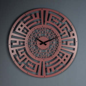 Creative Islamic Silent Quartz <b>Wall</b> <b>Clock</b> with Calendars and Radio Single Face Iron <b>Design</b> Luxury Home Decor for Living Room - Product Image 3