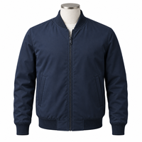 Blouson Bomber Homme Grande Taille Hiver à Logo Frontal, Fermeture Éclair Intégrale, Col Montant, Léger et Élégant – Meilleure Vente