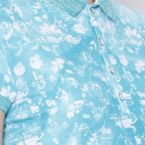 เสื้อโปโลพิมพ์ลายดอกไม้สำหรับผู้หญิงแบบ OEM แขนสั้น ทรงปกติ ระบายอากาศได้ดี ผลิตจากผ้าโพลีเอสเตอร์ 100% สวมใส่สบายๆ ในฤดูใบไม้ผลิและฤดูร้อน - Product Image 6