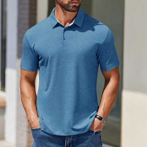 Camisas Casuales para Hombre de Alta Calidad y Durabilidad, Antiarrugas, Manga Corta, Diseño con Bolsillo, Estampado Digital, Tejido de Punto 100% - Product Image 1