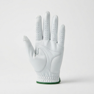 <b>High</b> Quality Breathable Left Hand Men's <b>White</b> Goatskin <b>Leather</b> Golf GlovesPull on With Non-Slip Customizable Logo for Golf - Product Image 3