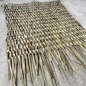 Parasol pliable en chaume 1,8M 2,1M 2,6M Vietnam pour plage, jardin, ombrage, décoration extérieure - Product Image 1