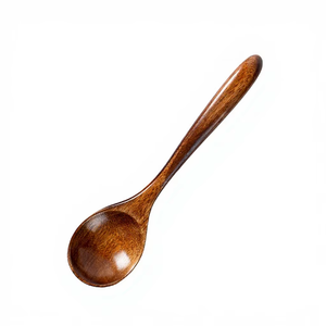 Cucharas de Comedor de Madera Ecológicas de Diseño Coreano Hechas a Mano de Primera Calidad REHMAN CRAFT, Cucharas Reutilizables de Madera Natural para Servir Sopa, Arroz y Postre - Product Image 3