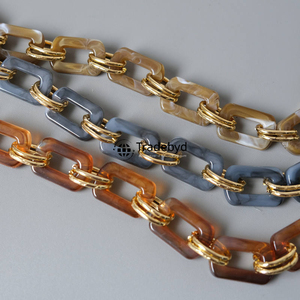 Cadena de resina hecha a mano, joyería de moda, elegante collar de resina colorido, ligero, duradero, moderno para mujeres y niñas Tradebyd - Product Image 5
