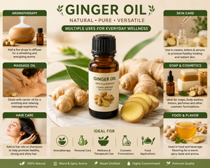 Sérum Huile Capillaire au Gingembre Anti-Chute, Nourrissant, Biologique, Naturel, Rafraîchissant, Végétalien, Soin du Cuir Chevelu, Marque Blanche - Product Image 5