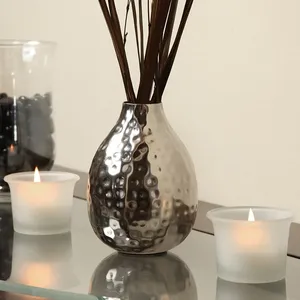 Luxury Decorative Flower <b>Vase</b> with Metallic Finish for Elegant Residential InteriorsArtisan Metal Flower <b>Vase</b> <b>Unique</b> Handmade - Product Image 1