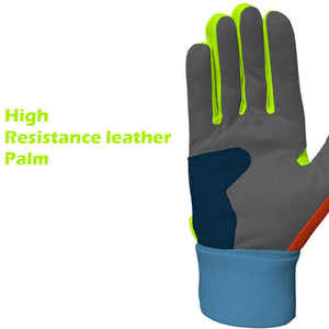 High Quality Baseball Batting Gloves Soft Leather Palm Anti Slip Grip Gloves for Baseball Practice and <b>Game</b> Use - Product Image 3