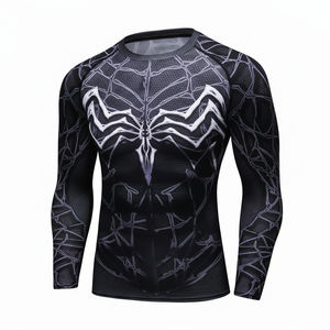 Maillot de boxe unisexe de haute qualité, Rashguard MMA, T-shirt de compression respirant à séchage rapide UPF50, anti-bactérien, pour l'entraînement en salle de sport - Product Image 1