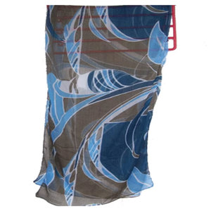 Bufanda de Diseño de Lujo con Estampado para Mujer, Elegante Chal de Moda, Suave, Ligero y con un Estilizado Patrón Floral para Invierno y Otoño - Product Image 1