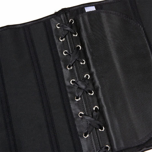 <b>Leather</b> Genuine Medium Control <b>Corset</b> <b>Top</b> for Women Plus Size Under Bust with Waist Logo Eco-Friendly Breathable Soft Fabric - Product Image 3